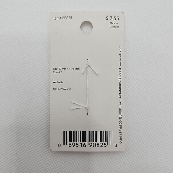 Lot Of 2 Belle Buttons By Dritz Large Marble Buttons 1 1/8" 27mm 4 Buttons Total - Picture 4 of 4